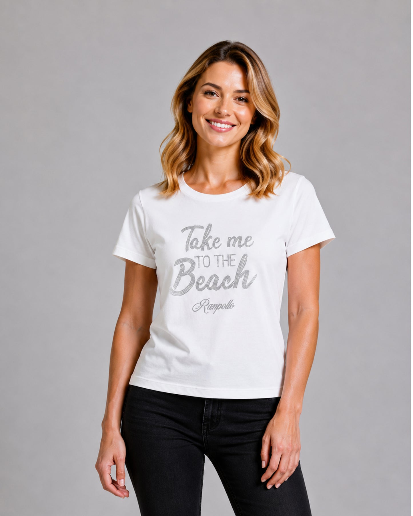 T-shirt Regular Strass Takebeach