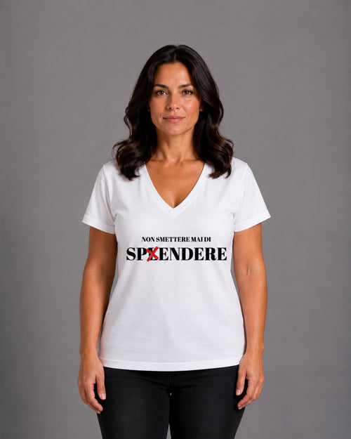 Load image 1 in gallery view. Curvy T-shirt Spending
