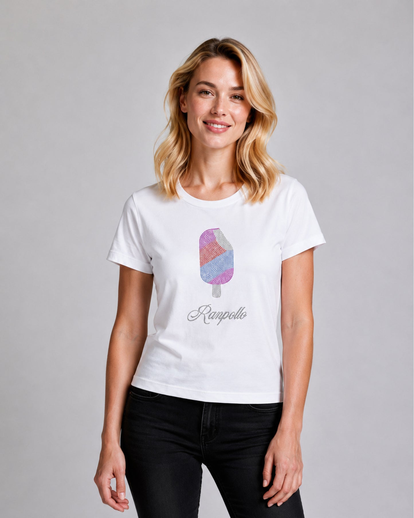 T-shirt Regular Strass Icecream