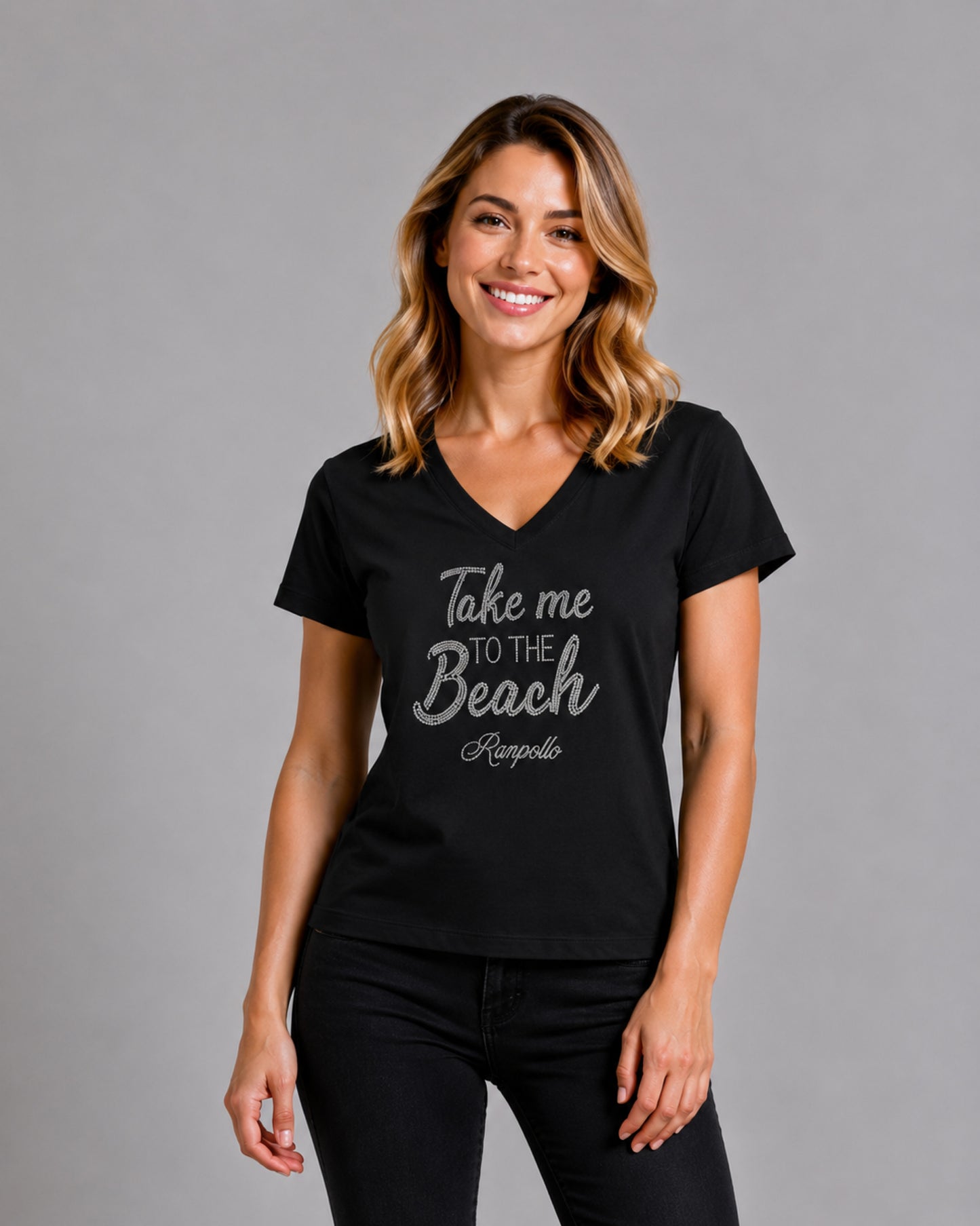 T-shirt Regular Strass Takebeach