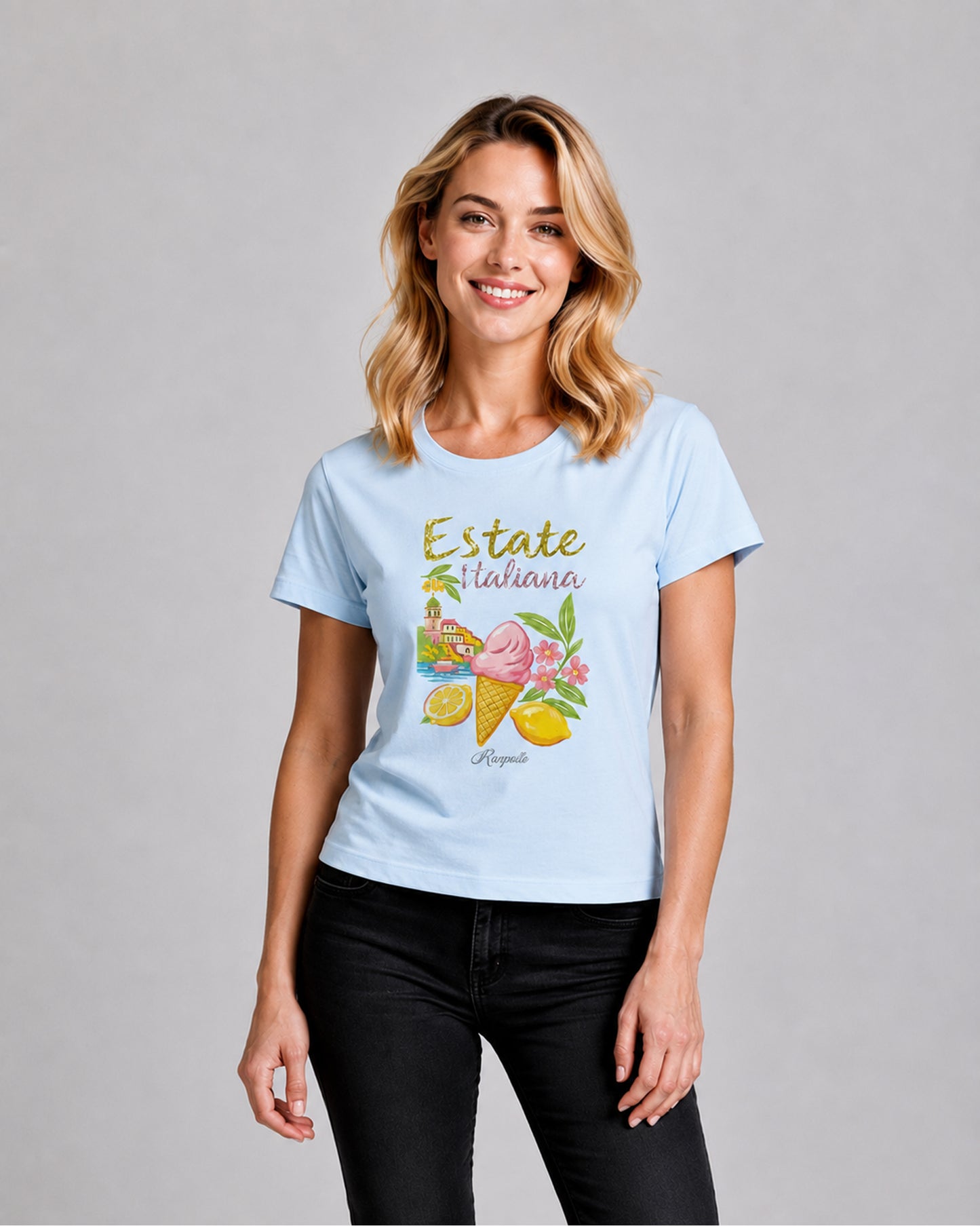 T-shirt Regular Strass Estateitaliana