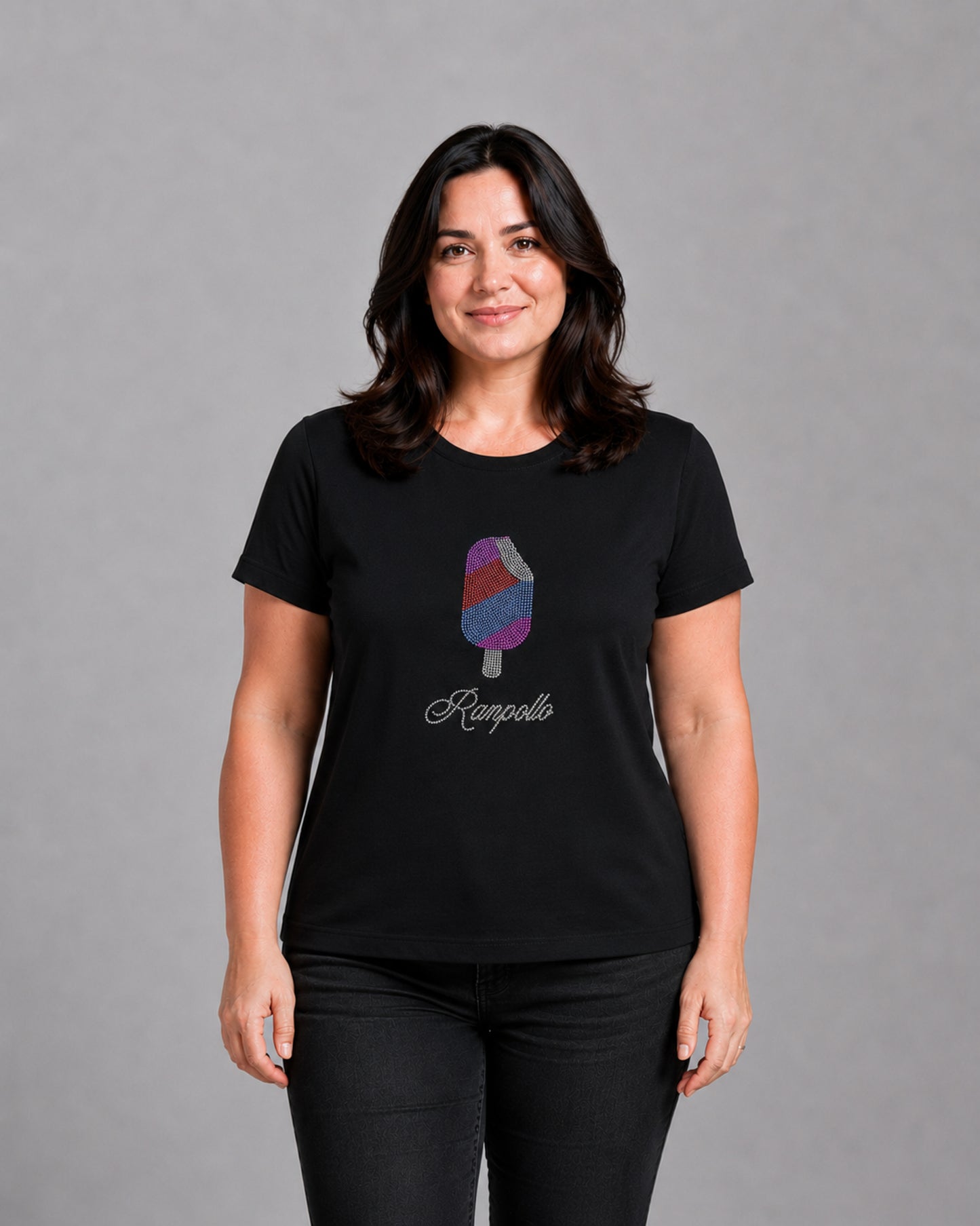 T-shirt Curvy Strass Icecream