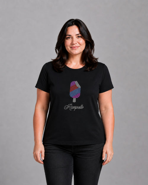 Carica immagine 1 in visualizzazione galleria. T-shirt Curvy Strass Icecream