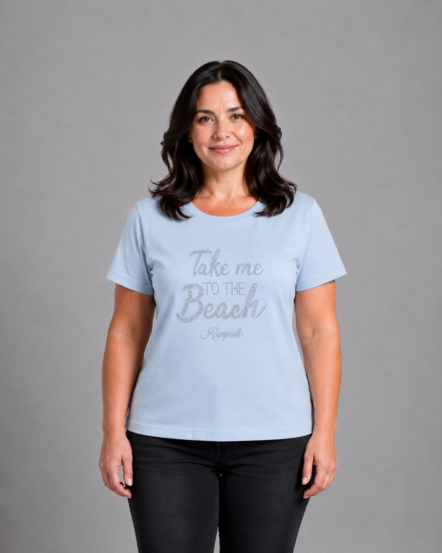 T-shirt Curvy Strass Takebeach