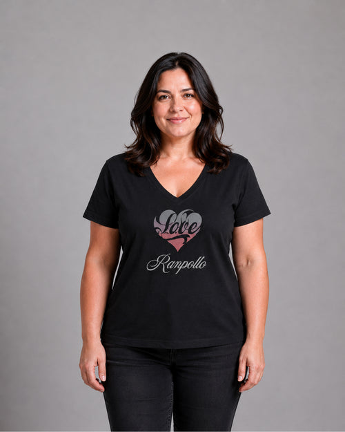 Carica immagine 1 in visualizzazione galleria. T-shirt Curvy Strass Love