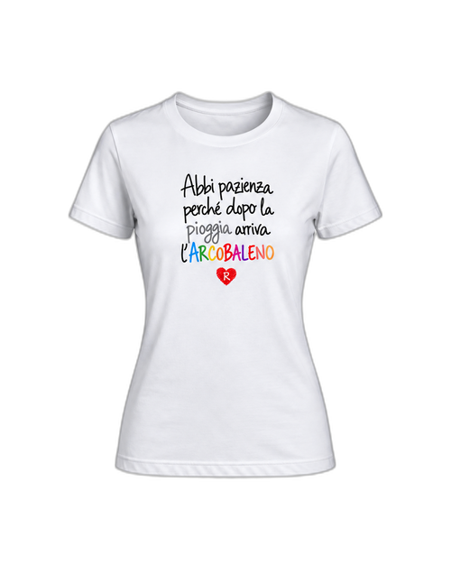 Carica immagine 1 in visualizzazione galleria. T-shirt Curvy Arcobaleno