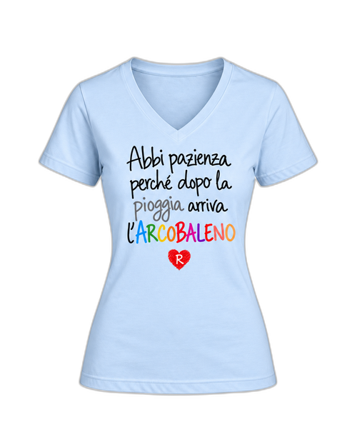 Carica immagine 1 in visualizzazione galleria. T-shirt Curvy Arcobaleno