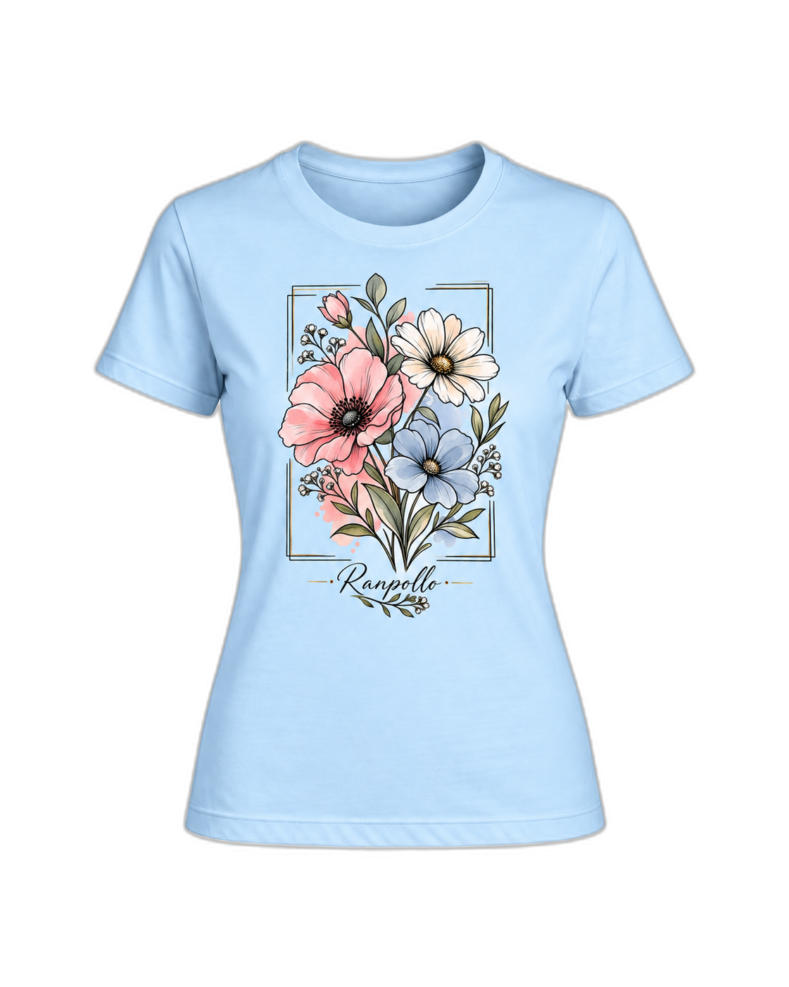 T-shirt Curvy Basicflower