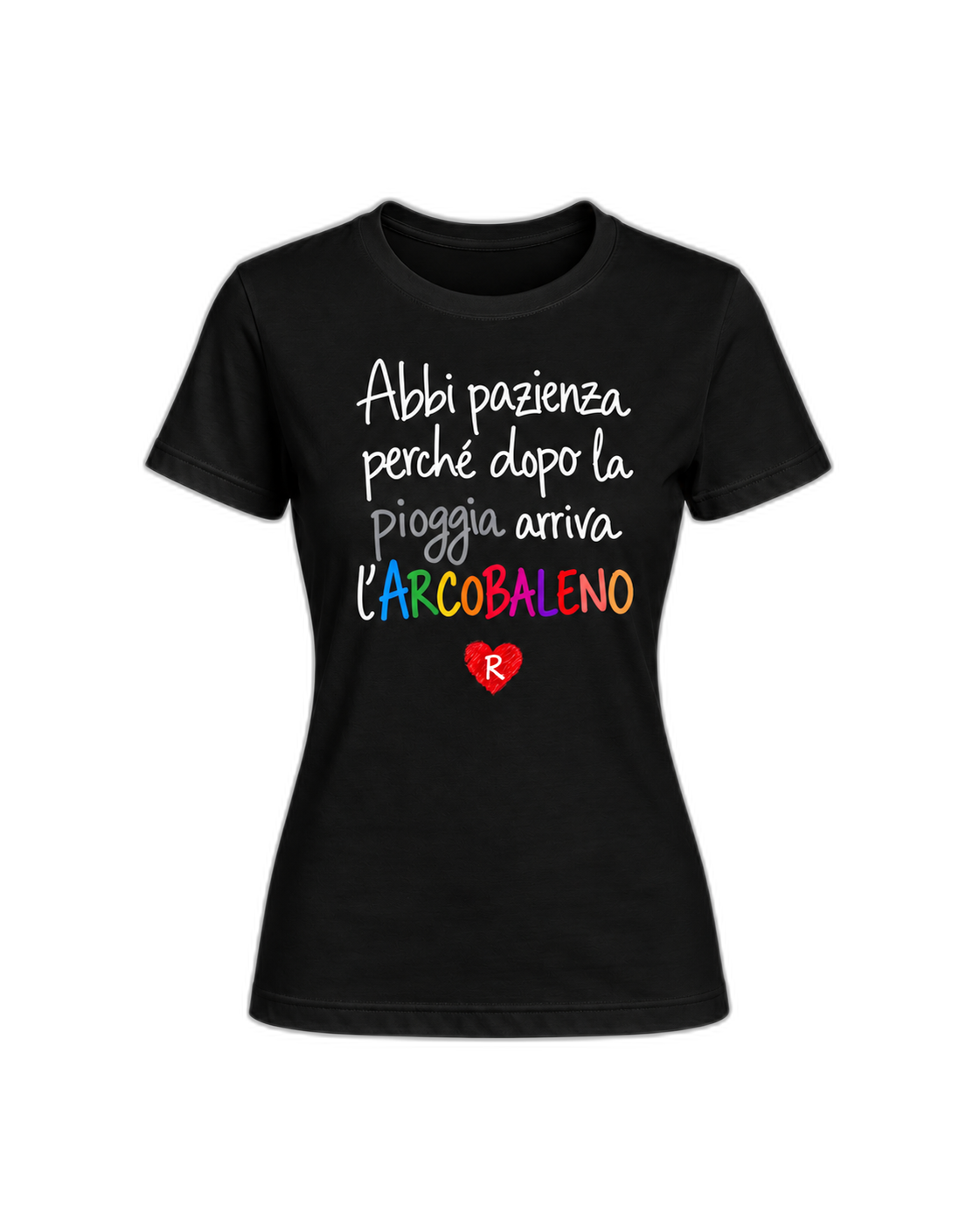 T-shirt Curvy Arcobaleno