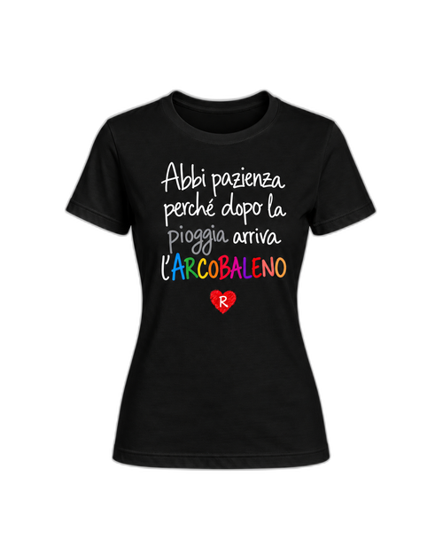 Carica immagine 1 in visualizzazione galleria. T-shirt Curvy Arcobaleno