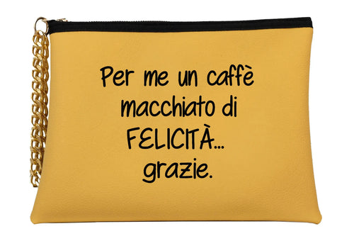 Load image 1 in gallery view. Macchiatodifelicità Pouch