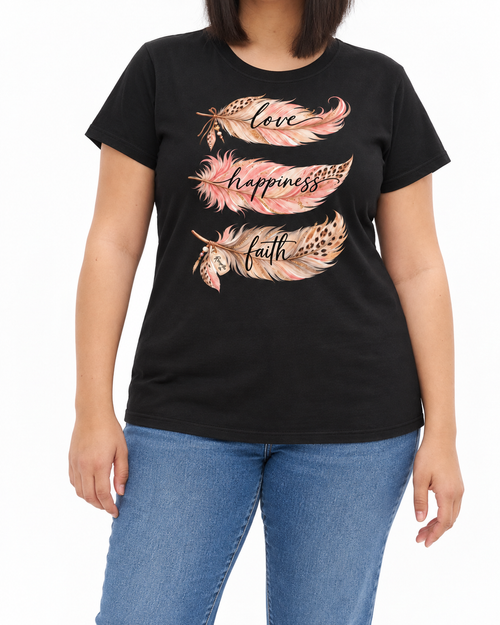 Carica immagine 1 in visualizzazione galleria. T-shirt Curvy Feathers