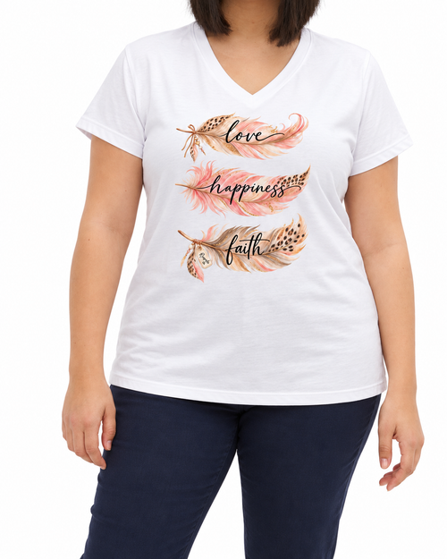 Carica immagine 1 in visualizzazione galleria. T-shirt Curvy Feathers
