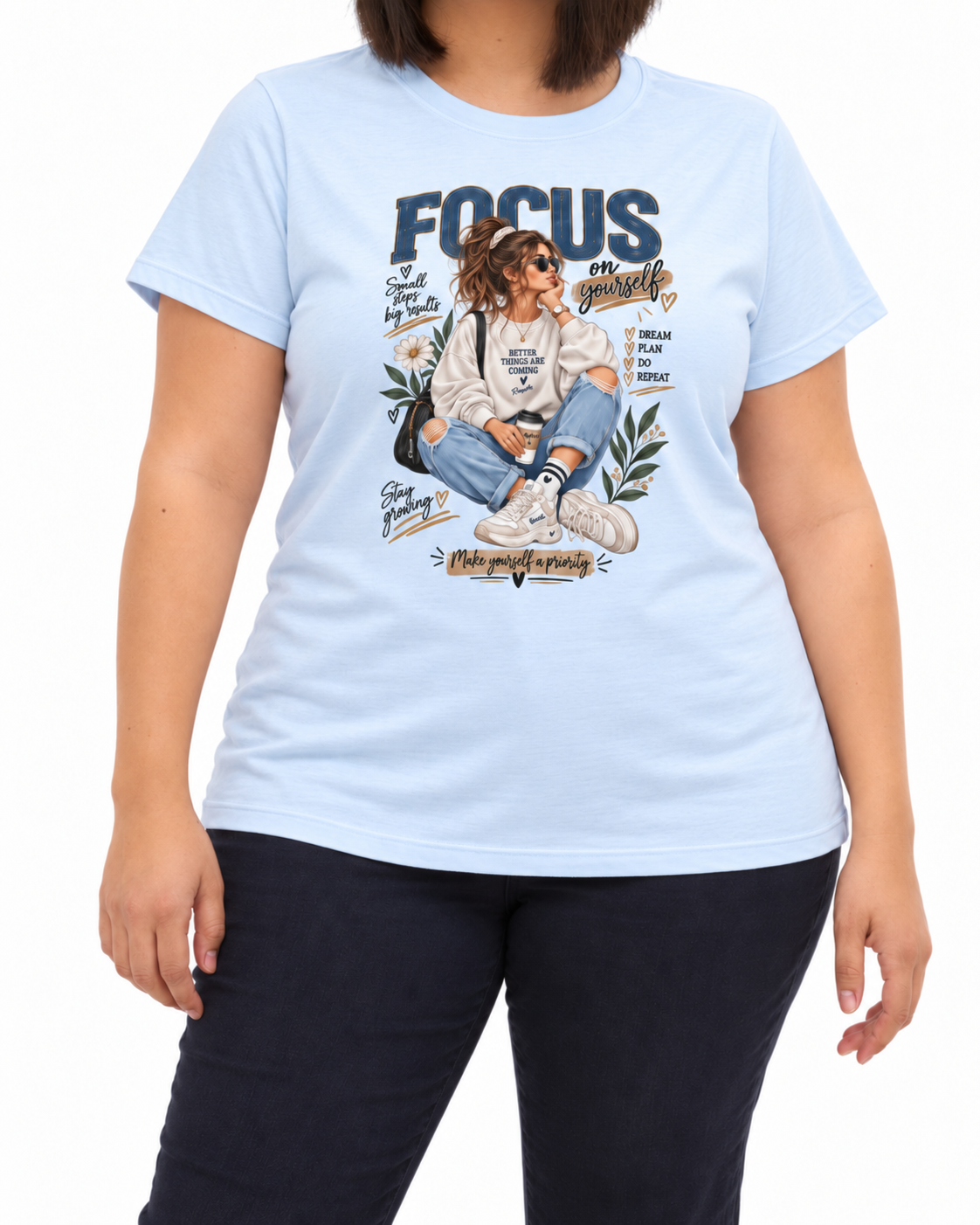 T-shirt Curvy Focus