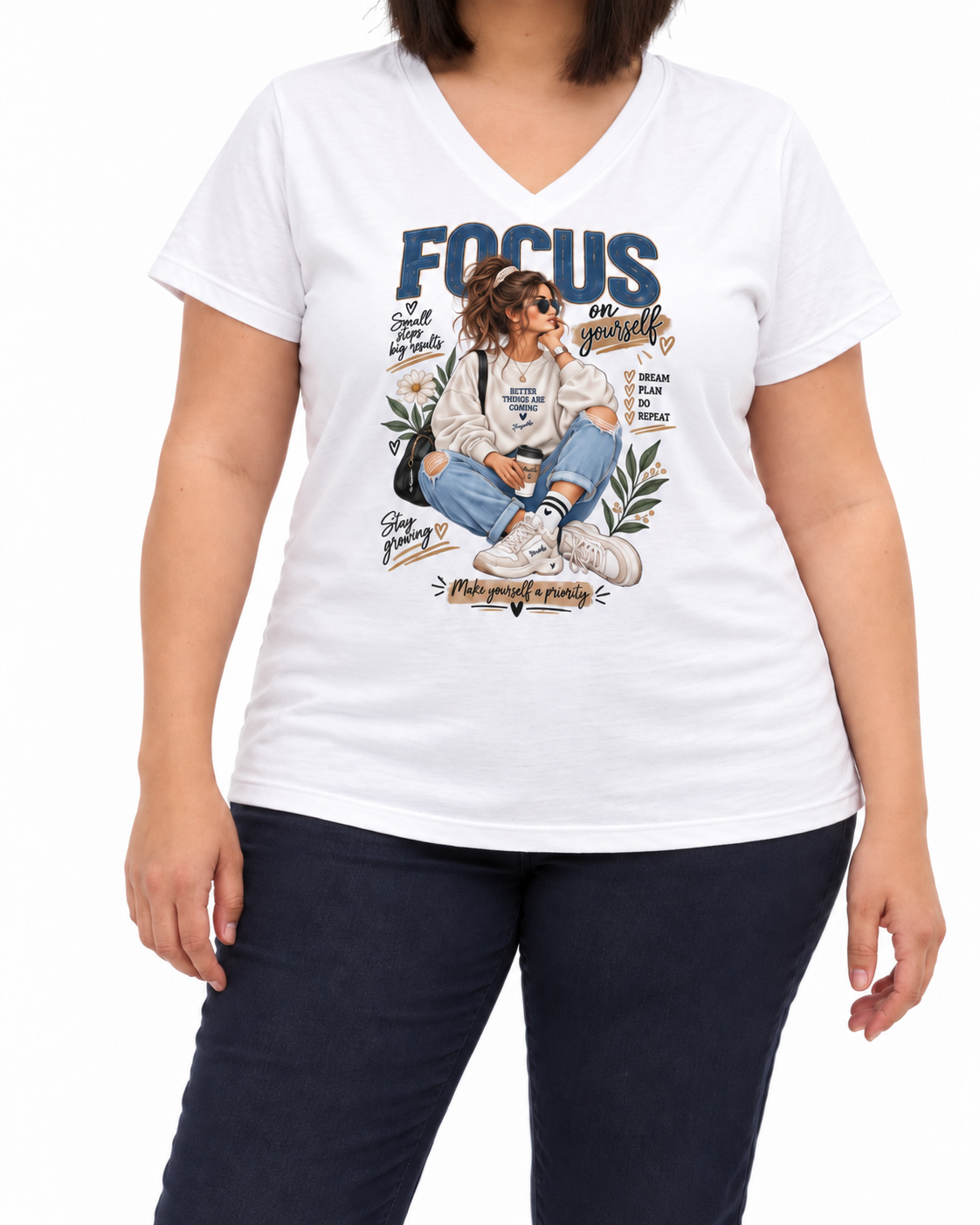 T-shirt Curvy Focus