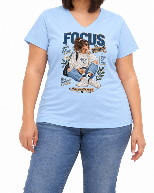 Carica immagine 1 in visualizzazione galleria. T-shirt Curvy Focus