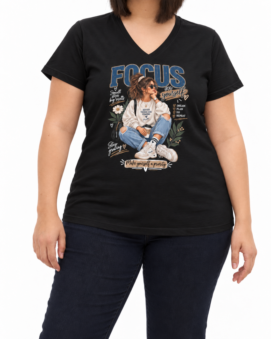 T-shirt Curvy Focus