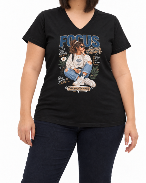 Carica immagine 1 in visualizzazione galleria. T-shirt Curvy Focus