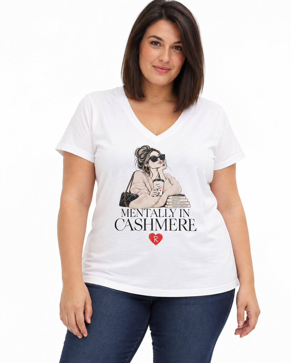 T-shirt Curvy Cashmere