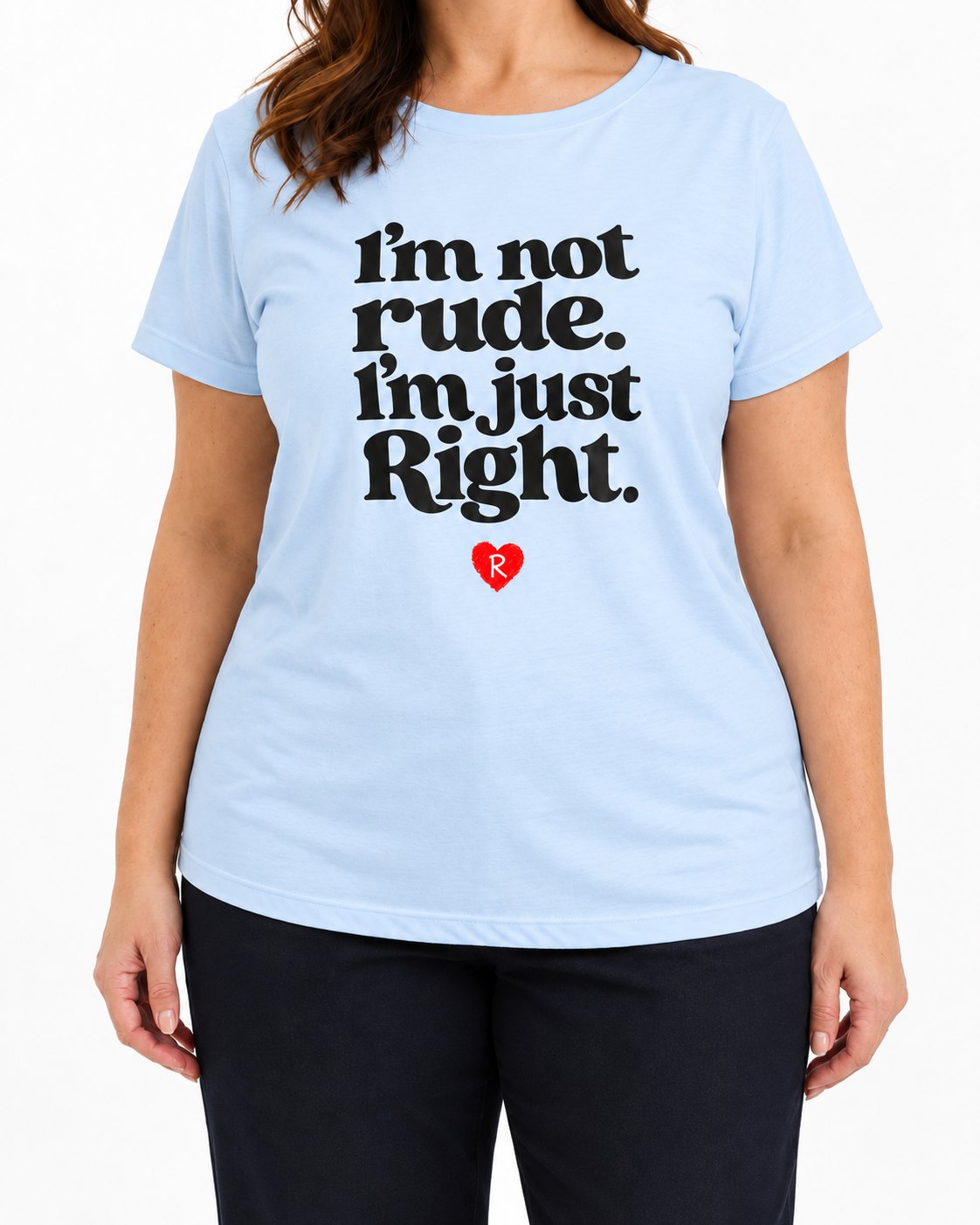 T-shirt Curvy Justright