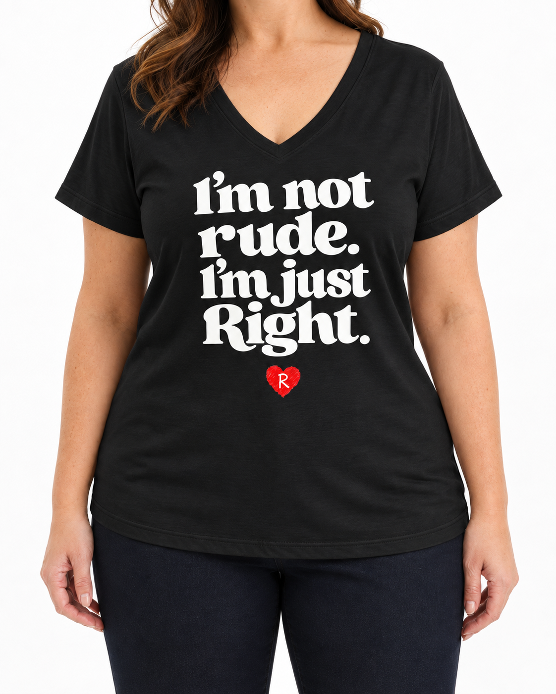 T-shirt Curvy Justright