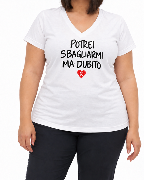 Carica immagine 1 in visualizzazione galleria. T-shirt Curvy Dubito