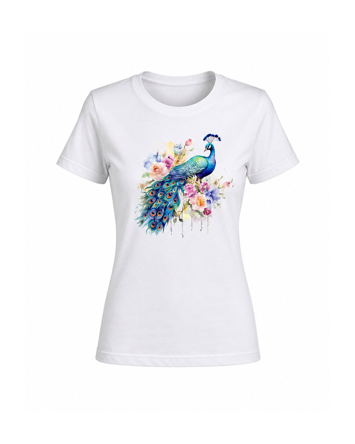 T-shirt Curvy Pavone