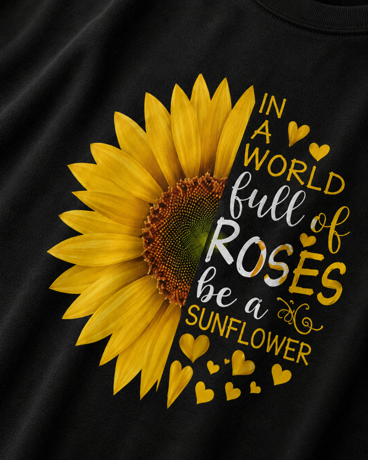 T-shirt Curvy Sunflower