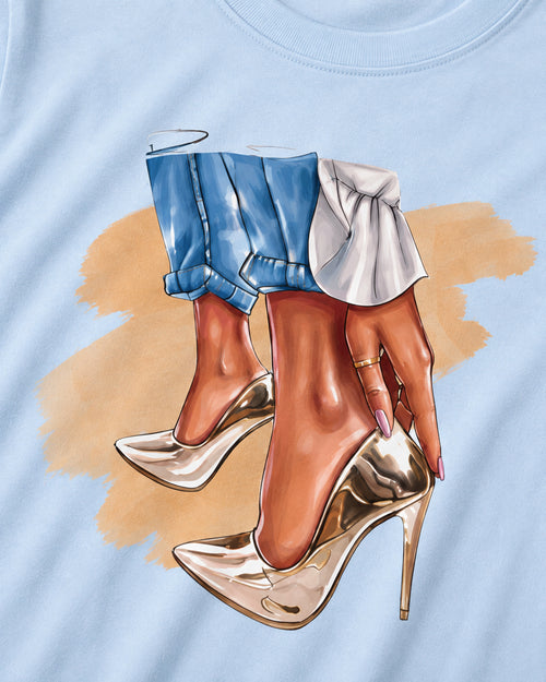 Carica immagine 1 in visualizzazione galleria. T-shirt Curvy Goldshoes
