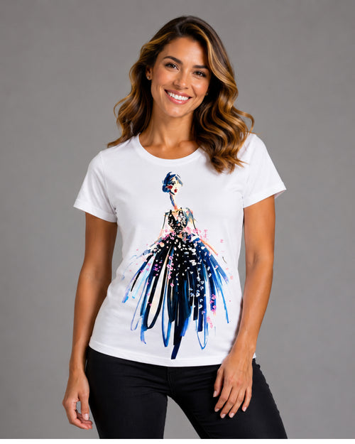 Carica immagine 1 in visualizzazione galleria. T-shirt Regular Elegance
