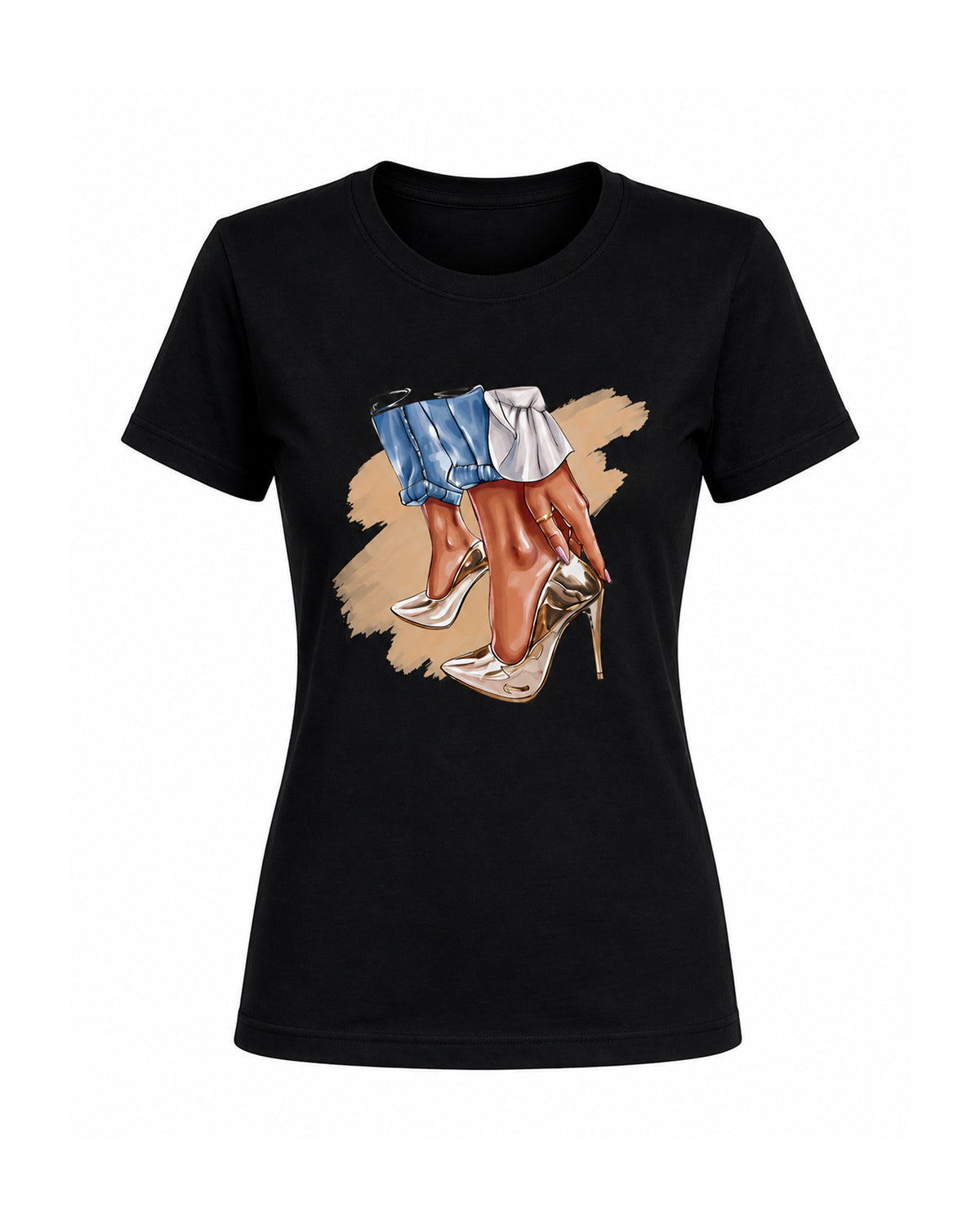 T-shirt Curvy Goldshoes