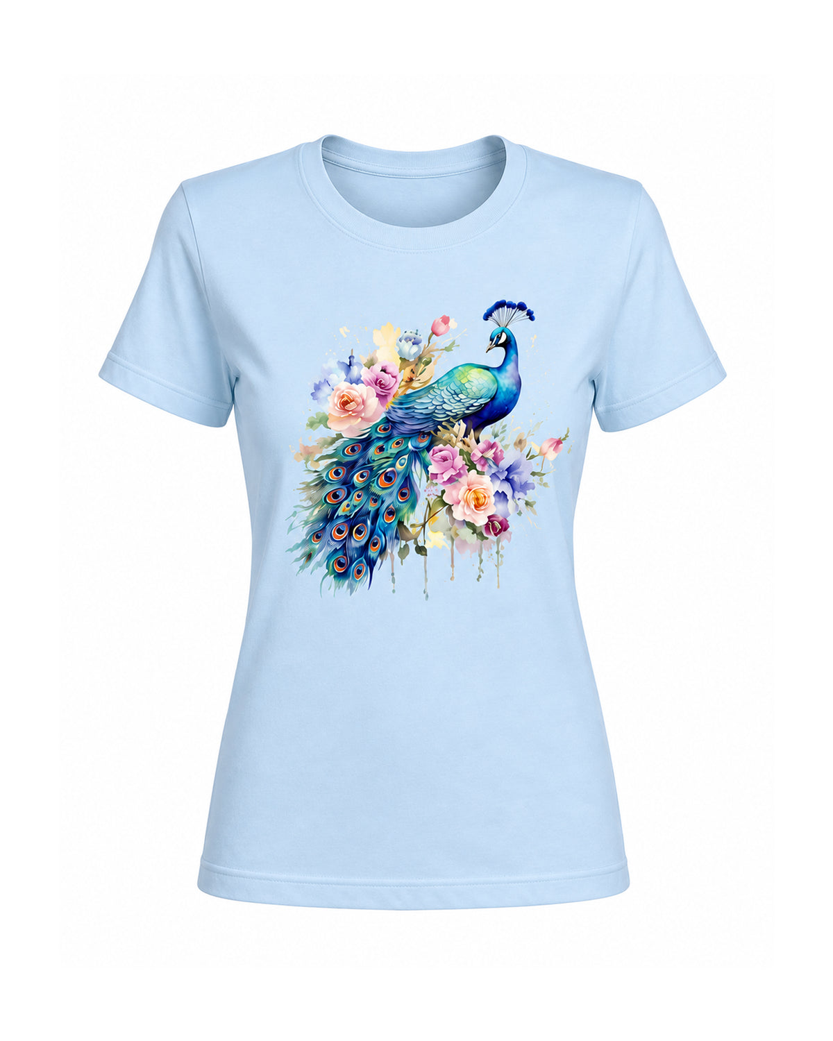 T-shirt Curvy Pavone