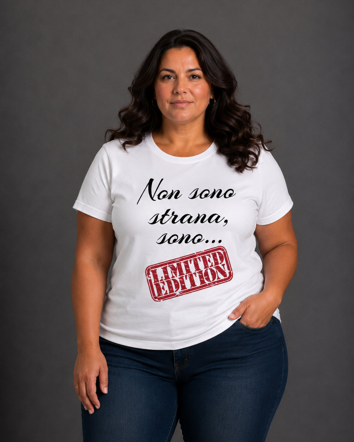 T-shirt Curvy Limed