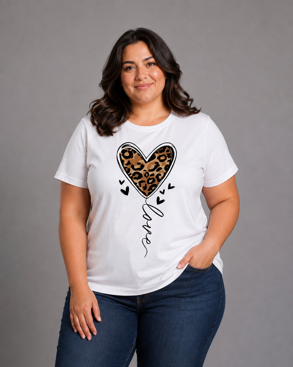 T-shirt Curvy Leolove
