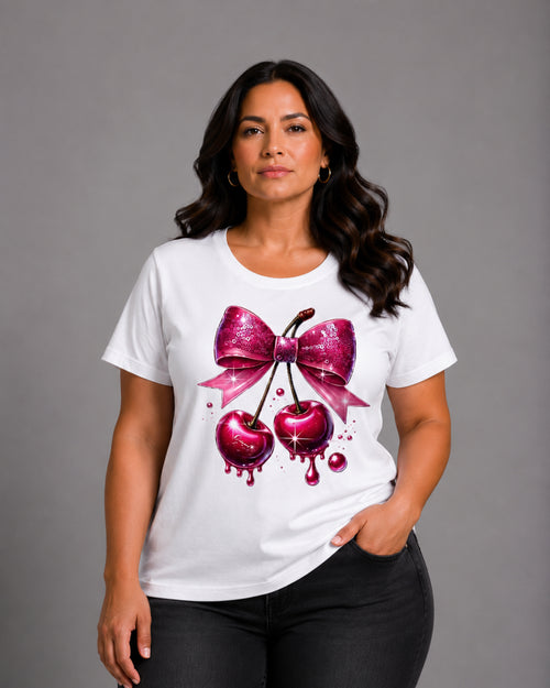 Carica immagine 1 in visualizzazione galleria. T-shirt Curvy Cherries
