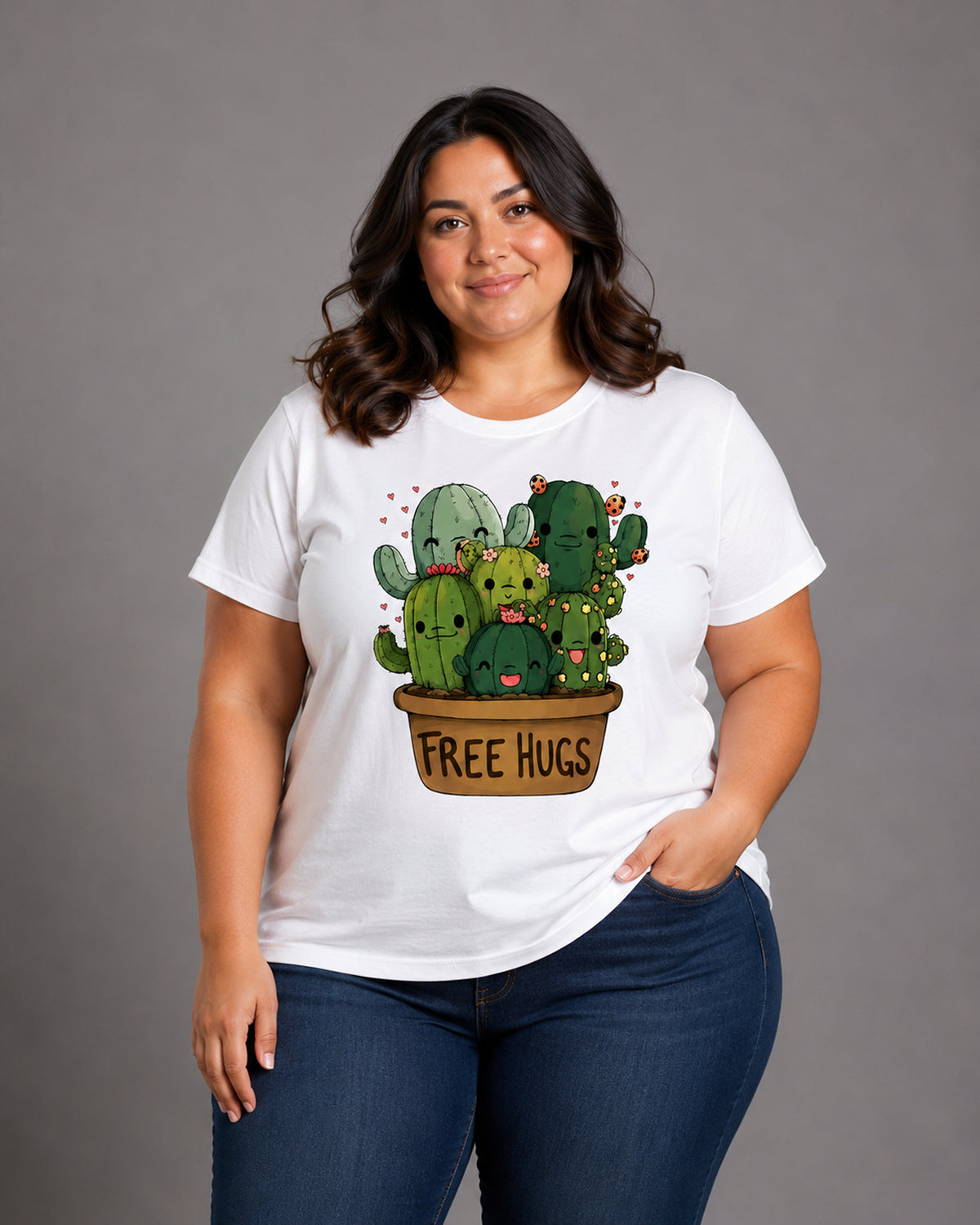 T-shirt Curvy Freehugs