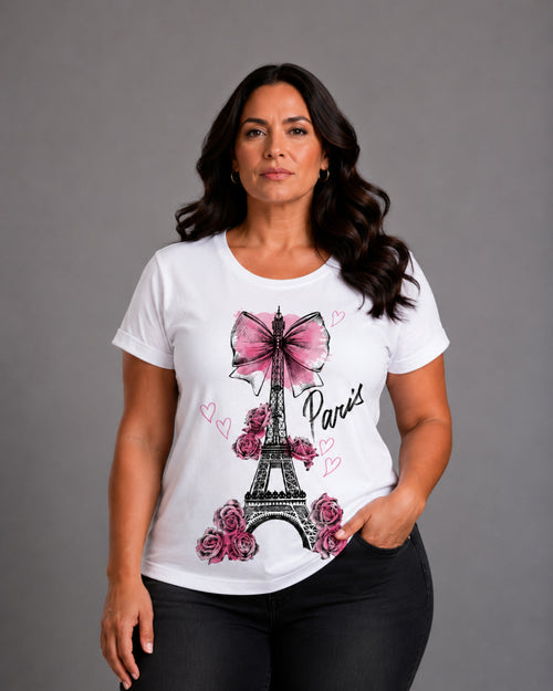 Carica immagine 1 in visualizzazione galleria. T-shirt Curvy Paris