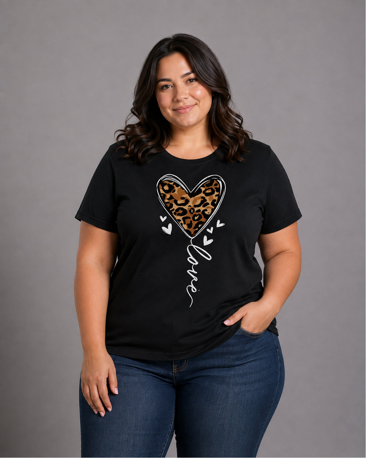 T-shirt Curvy Leolove