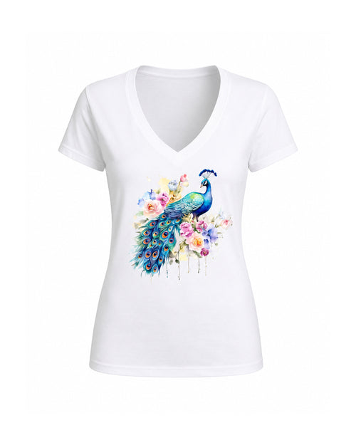 Carica immagine 1 in visualizzazione galleria. T-shirt Regular Pavone