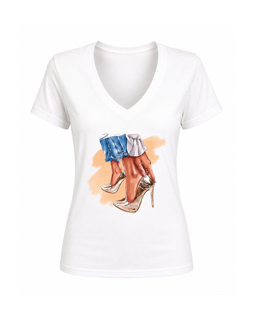 Carica immagine 1 in visualizzazione galleria. T-shirt Curvy Goldshoes