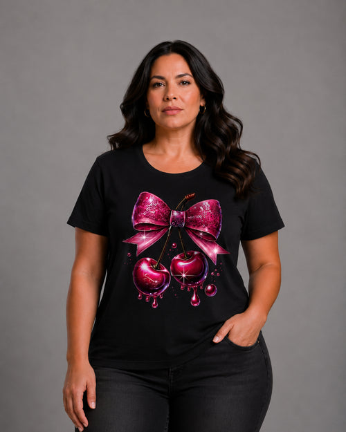 Carica immagine 1 in visualizzazione galleria. T-shirt Curvy Cherries
