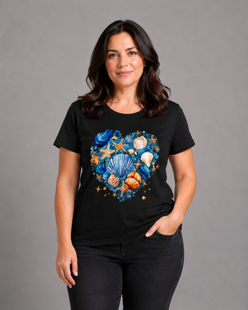 Carica immagine 1 in visualizzazione galleria. T-shirt Curvy Blueshell