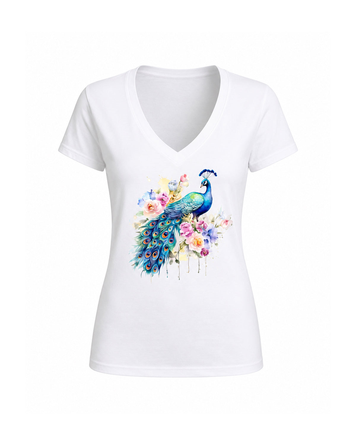 T-shirt Curvy Pavone