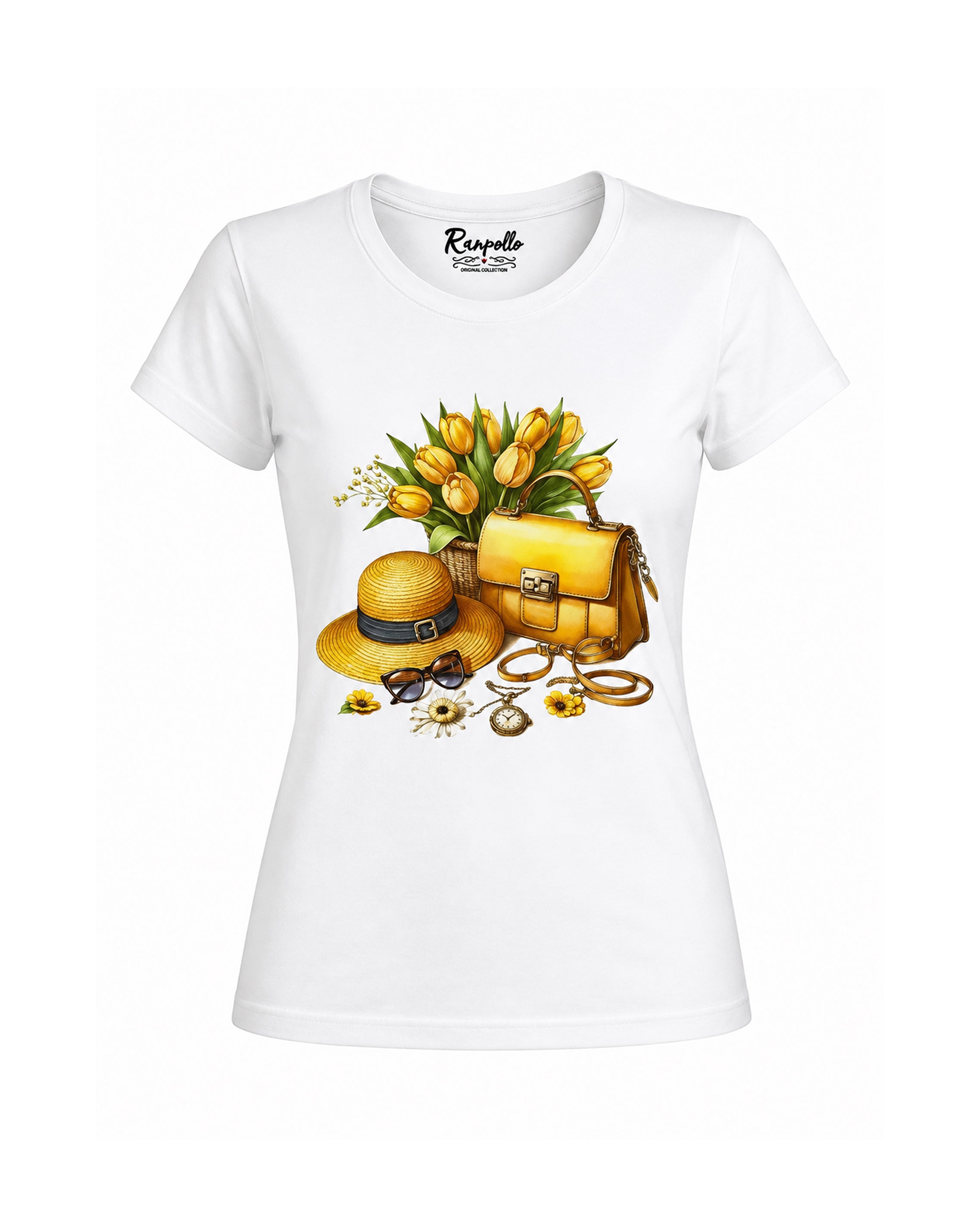 T-shirt Curvy Yellow