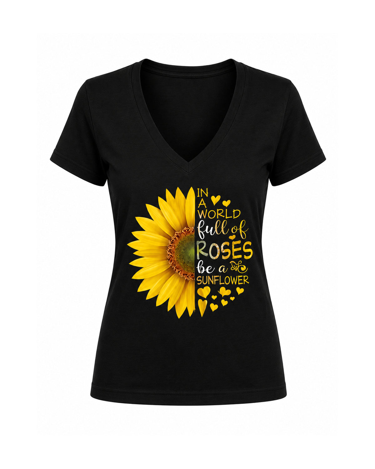 T-shirt Curvy Sunflower