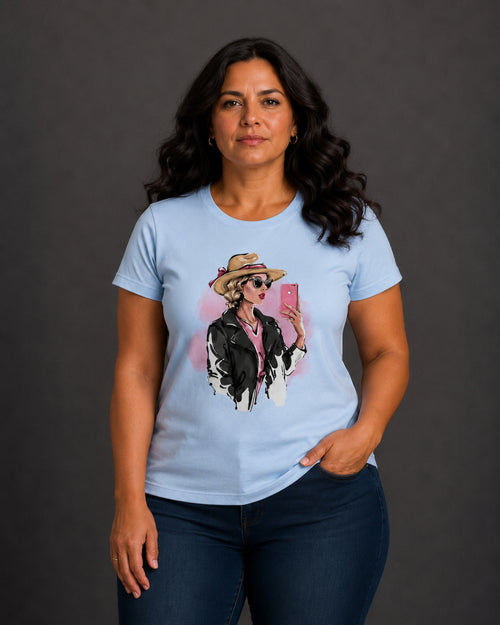 Carica immagine 1 in visualizzazione galleria. T-shirt Curvy Selfie