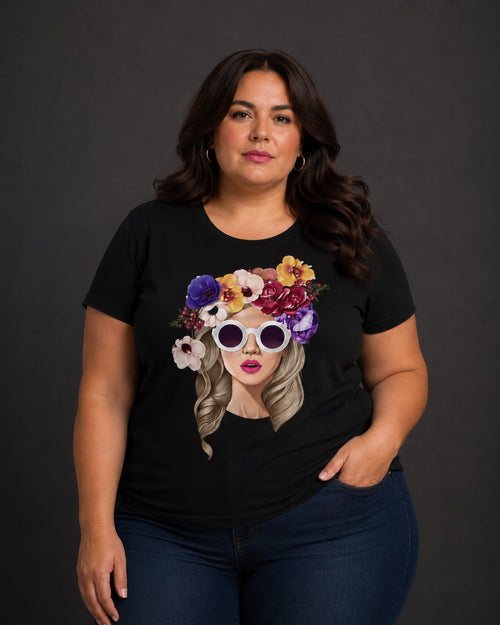 Carica immagine 1 in visualizzazione galleria. T-shirt Curvy Flowoman
