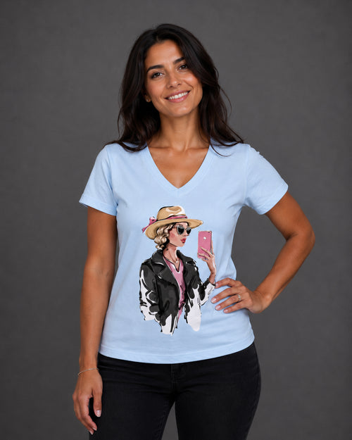 Carica immagine 1 in visualizzazione galleria. T-shirt Regular Selfie