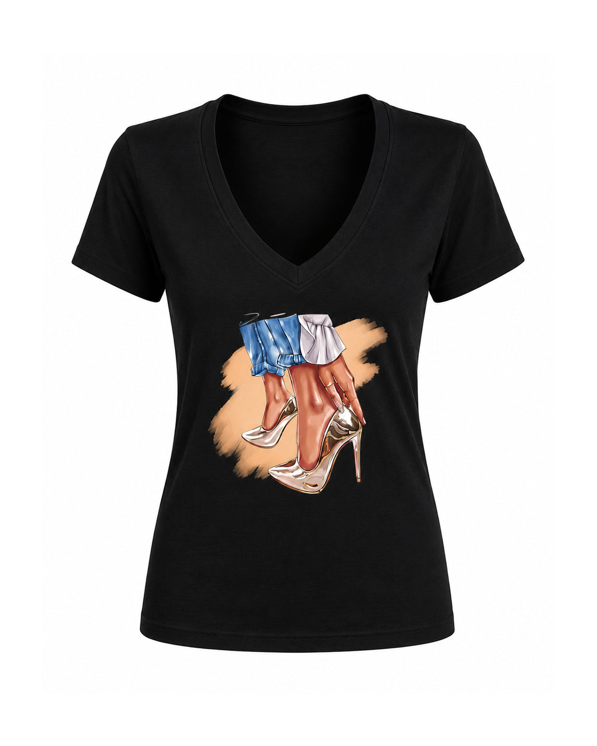 T-shirt Curvy Goldshoes