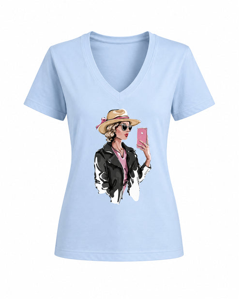 Carica immagine 1 in visualizzazione galleria. T-shirt Curvy Selfie